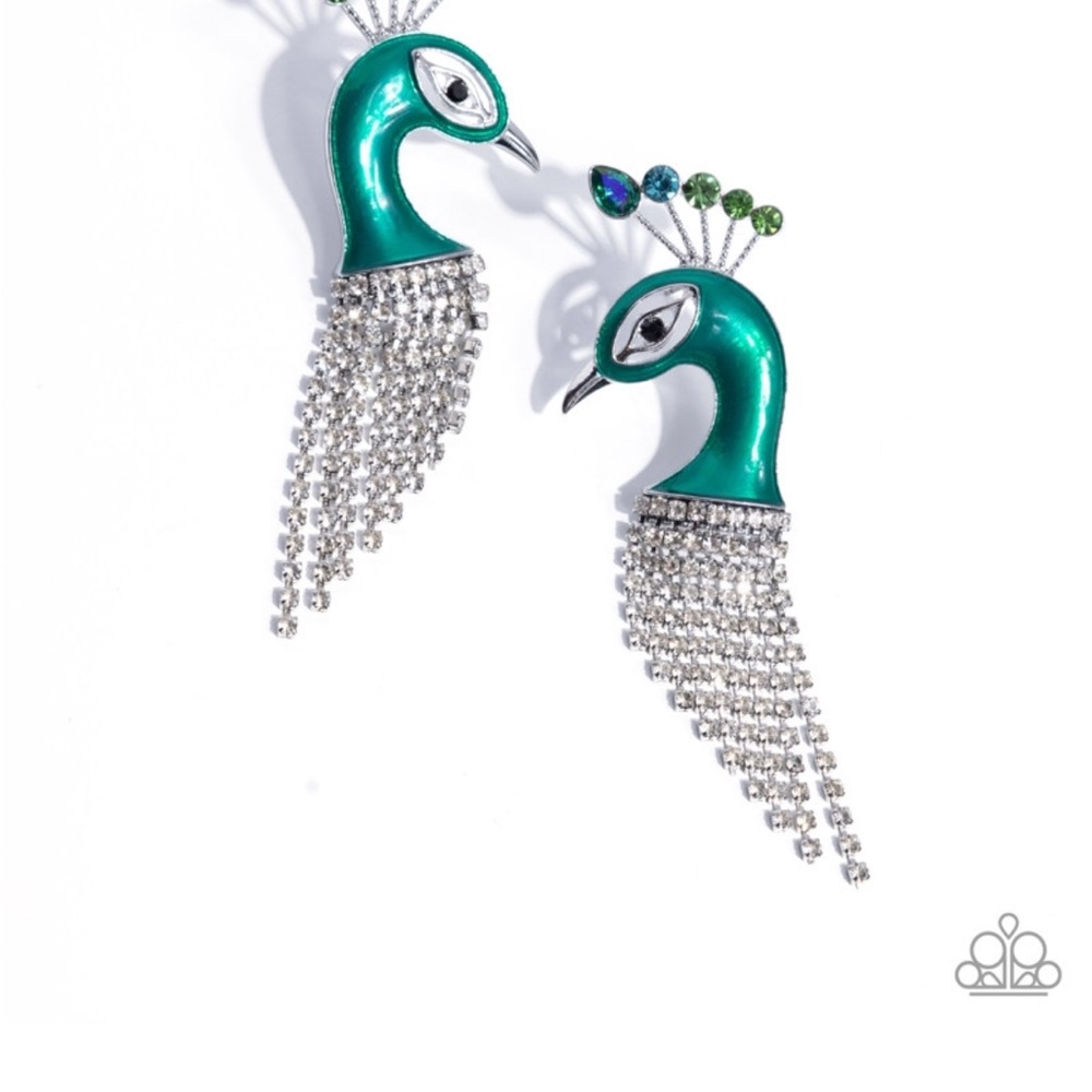 Peacock Dangle Earrings